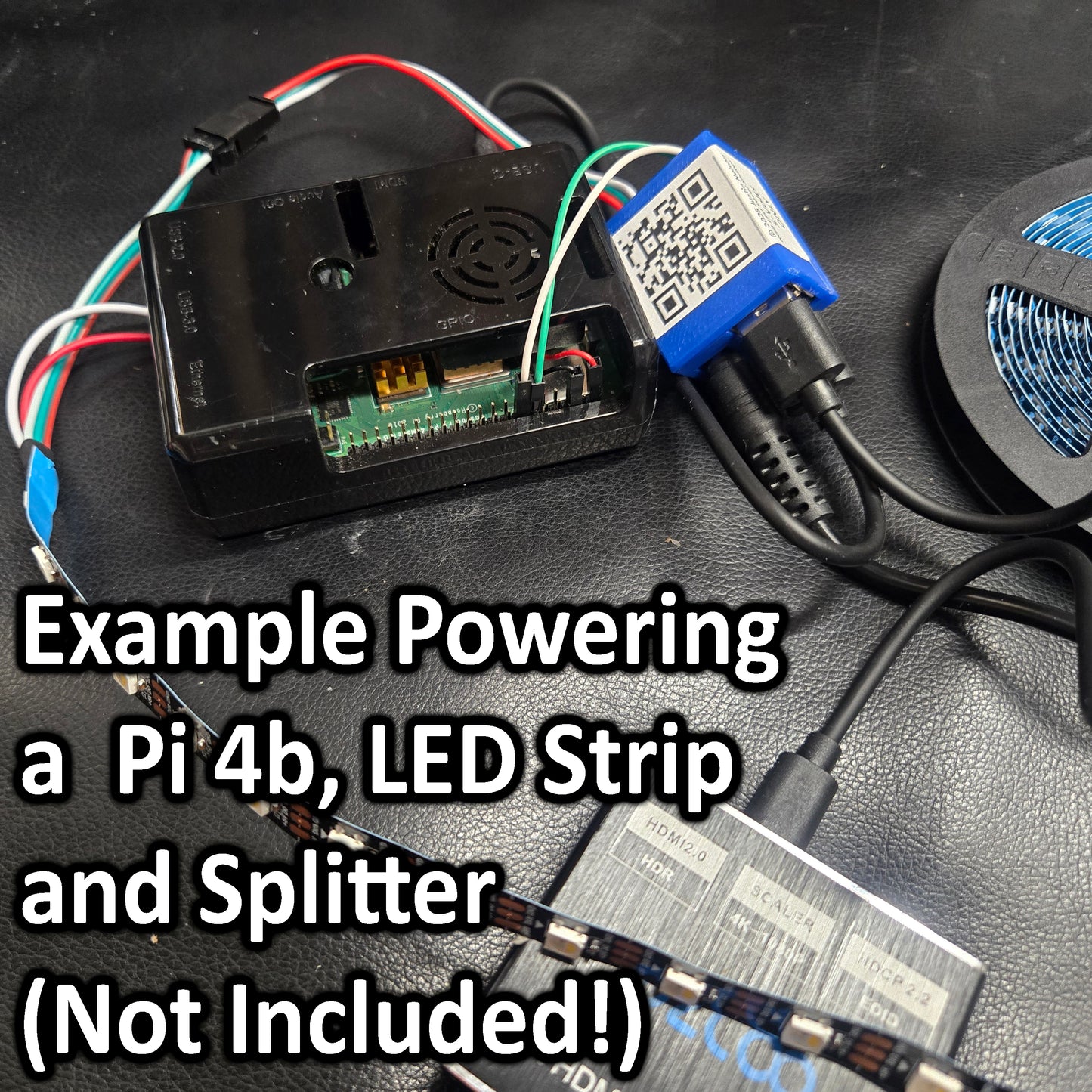 Level Shifter & Power Adaptor (v3) for 5-Volt RGB LED Strip (WLED, Hyperion, Etc)