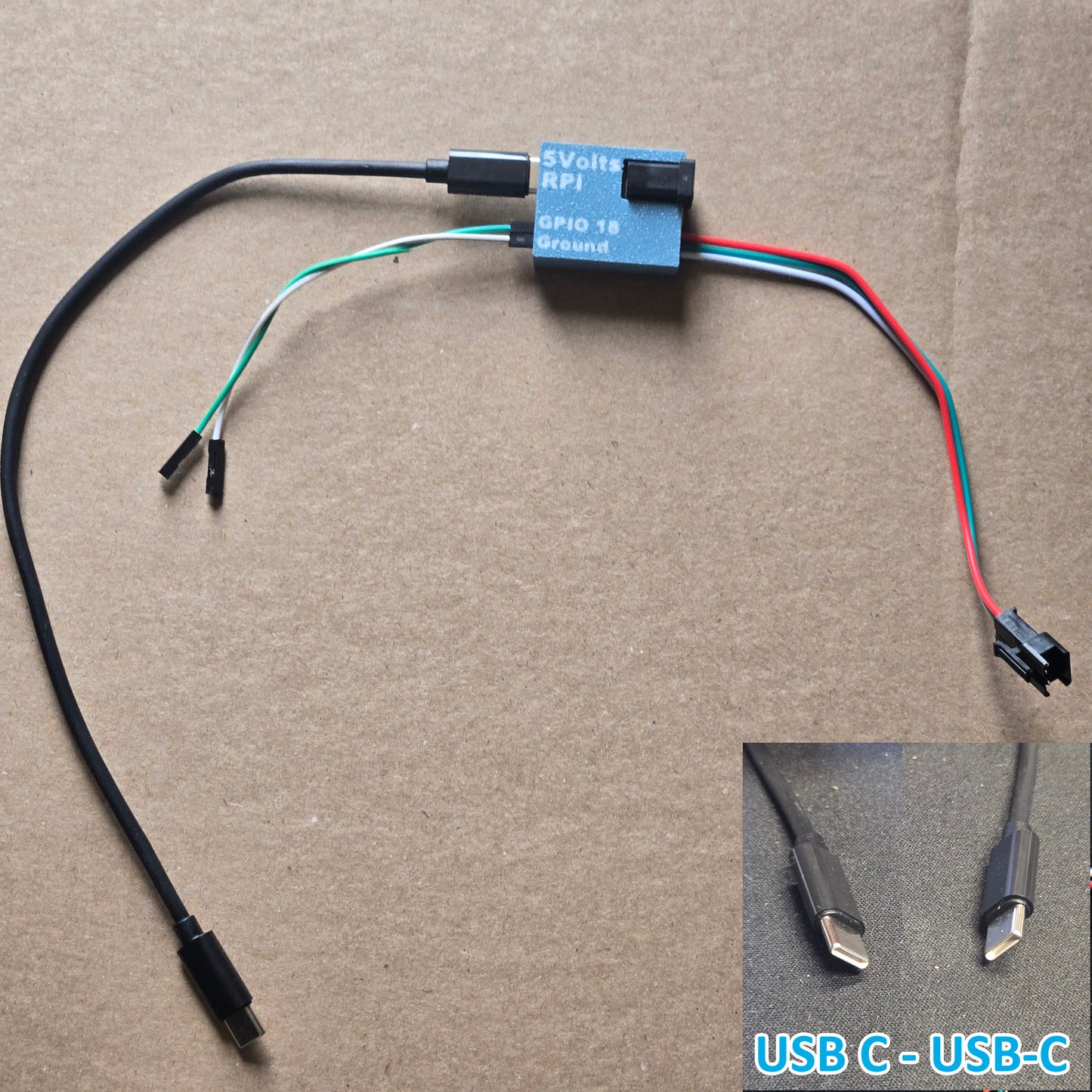 Level Shifter & Power Adaptor for 5-Volt RGB LED Strip (WLED, Hyperion, Etc)